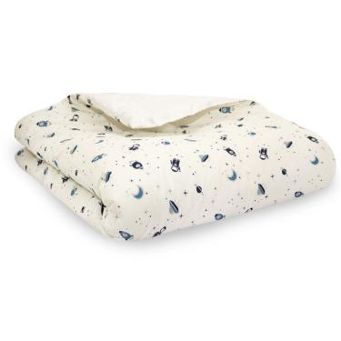 Imagem de Edredom Dupla Face Para Berço Percal 200 Fios 100% Algodão 1 Peça - Space