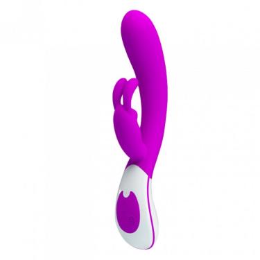 Imagem de Vibrador Ponto G E Estimulador Clitoriano 12 Vibrações Roxo - Pretty Love - Roxo
