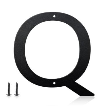 Imagem de Números de casa de 25 cm e letras de metal para placas externas, números de casa para fora, letras de endereço de alumínio e números para porta, caixa de correio, jardim, perfeito para casa ou