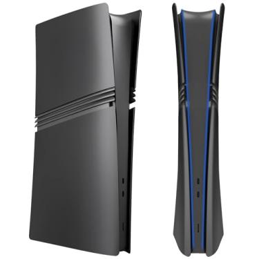 Imagem de MIKNEKE Capas Para Ps5 Pro Digital Edition, Acessórios De Foscas Compatíveis Com Console Playstation 5, Capa Lateral Substituição Em Abs (Preta)