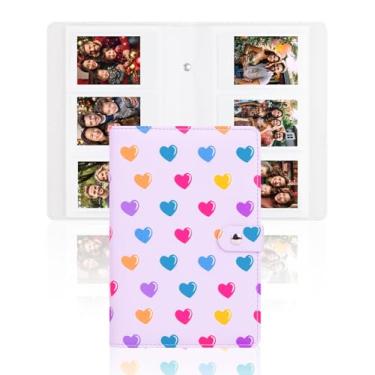 Imagem de Veicevol Álbum De Fotos Com 156 Bolsos Para Fujifilm Instax Mini, Câmera Polaroid - Capa Couro Mini 12, 11, 9, 40, 90, 8, 7 Evo Liplay Instant Camera, 2X3 (Roxo)