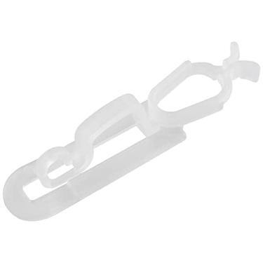 Imagem de WHYHKJ 50 Peças De Clipes Calha Natal, Clipes, Ganchos Luzes Pingente Plástico Para Telhados Externos Feriado, Telhas, Cumeeiras, Cercas, Branco