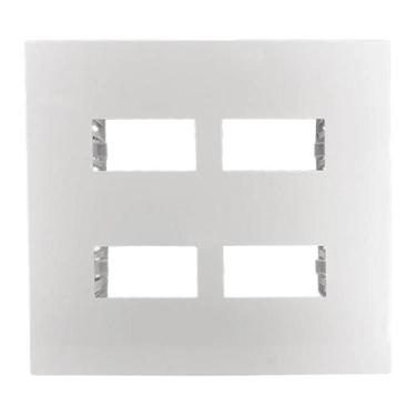 Imagem de Placa 4x4 i9 2p Ilumi Espelho Tomada Interruptor Acabamento Eletrico B