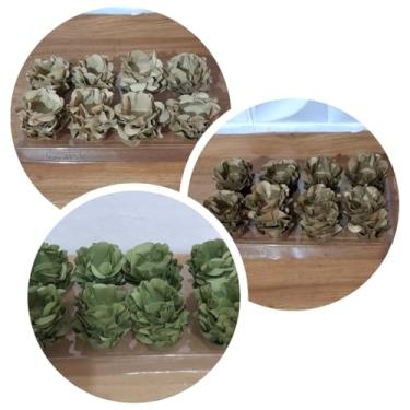 Imagem de Forminhas para Doces Finos, 120 Unidades, para Festas, Casamento e Aniversário (Mocha/Ouro/Verde Oliva)