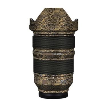 Imagem de Adesivo de câmera antiarranhões com tampa de lente para Panasonic Lumix S 24-70 mm F2.8 Película protetora decalque protetor corporal 24-70 2.8 (ouro wave)