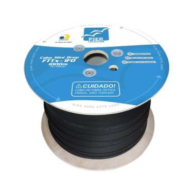 Imagem de Bobina 1Km Cabo Óptico Mini Drop 1 FO Homologado Anatel CFOAC-BLI A/B-