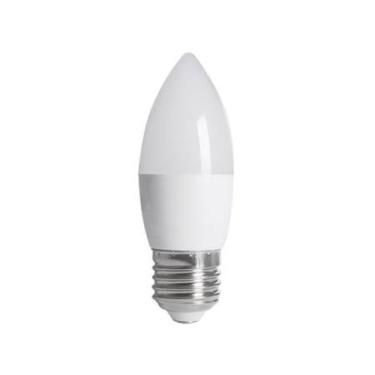 Imagem de Kit 3 Lâmpadas Vela LED Leitosa Soquete E27 4 Watts Branco Quente 3.00