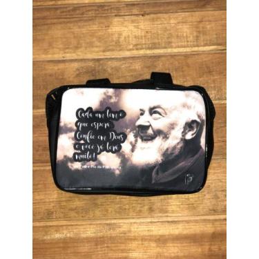 Imagem de Bolsa transversal Padre Pio - José e Maria religiosos