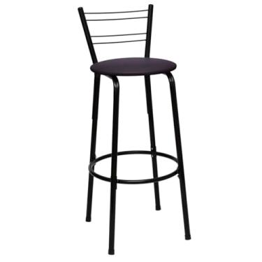 Imagem de Banqueta Flórida Premium Banco Gourmet Bistrô Americana Bancada Bar 01 Unidade - Itagold (Marrom Escuro)