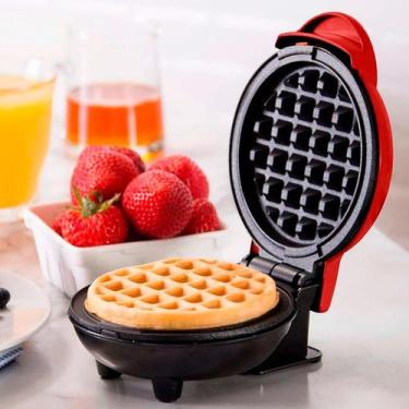 Imagem de Mini Waffle Elétrica Compacta Perfeita Café Em Casa 110V - Relet