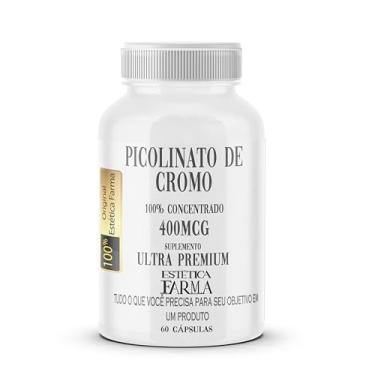 Imagem de Cromo Picolinato 400mcg 60c original Estetica Farma