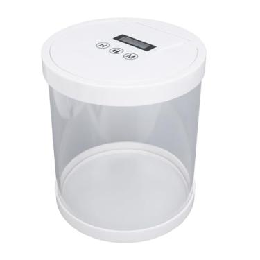 Imagem de Eujgoov Caixa DE Armazenamento DE Bloqueio Cronometrado DE Plástico CIMPELAÇÃO DE LOCAÇÃO DIGITAL DE LOCAÇÃO DE PENLE (Branco)