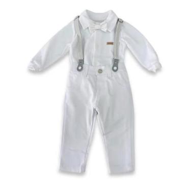 Imagem de Conjunto Batizado Bebê Menino Body Plush Calça Paraiso 14643 - Paraíso