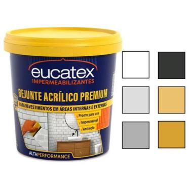 Imagem de Rejunte Acrílico Premium Eucatex 1kg Piso Banheiro Porcelanato Área In