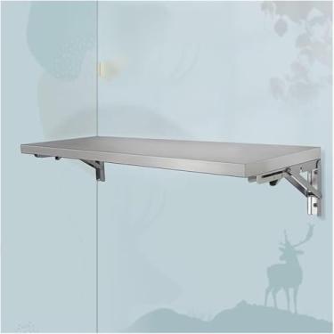 Imagem de Prateleira De Concessão, Prateleira De Concessão Dobrável Para Food Truck, Prateleira De Parede Dobrável De Aço Inoxidável Suporte De Prateleira De Alimentos Servi, 40x60cm/16x24in