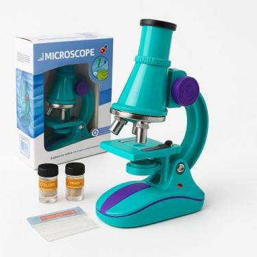 Imagem de Microscópio Infantil LED 100x 200x 450x Completo Educativo - Yeet