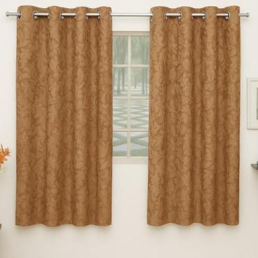 Imagem de Cortina de Jacquard Jacar Janela Varão 2,00m Semi Blackout - Mava Enxo