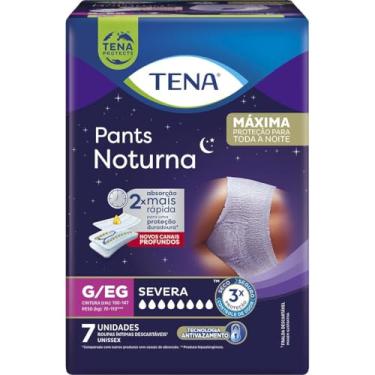 Imagem de Tena Pants Noturna, Roupa Íntima para Incontinência Urinária, G/EG - 7 unidades