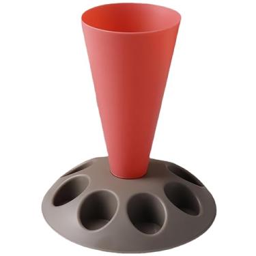 Imagem de Suporte de saco de confeitar, suporte de 8 bicos e organizador de saco de confeitar para assar, decorar bolos e cobertura – estável, economiza espaço, fácil de limpar, perfeito para uso doméstico e