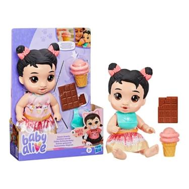 Imagem de Boneca Baby Alive Morena Katie Kat Guloseimas Mágicas Hasbro