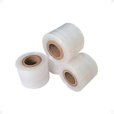 Imagem de Kit 10 Rolos Filme Stretch De 50mm / 5Cm Resistente com 25 micras