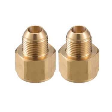 Imagem de VekAuto Conector de lavadora de pressão, G1/5.1 cm para G3/20.3 cm adaptador macho e fêmea conector de mangueira de parafuso de latão universal para lavadora de pressão latão tom cobre acessórios