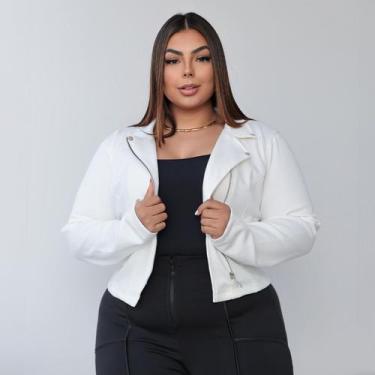 Imagem de Jaqueta Feminina Suede Plus Size G1 G2 G3 Camurça Feminina Estilosa Do