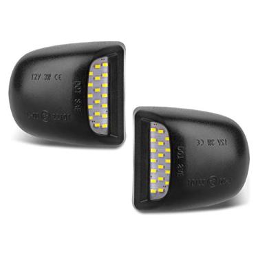 Imagem de Lâmpada de LED Ruxifey compatível com Chevy Silverado Suburban Tahoe GMC Sierra 1500 2500 3500 HD Escalade EXT, 6000K White, pacote com 2