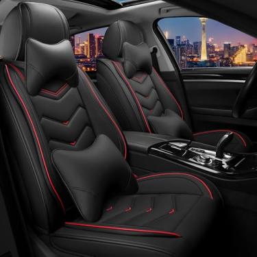 Imagem de Capas de assento de carro para Honda Civic 2000-2025, capa de assento esportiva elegante, capa de assento de carro de couro napa premium. Conjuntos de capas de assento para automóveis (2 assentos