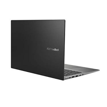 Imagem de Laptop ASUS VivoBook S15 S533 fino e leve, tela FHD de 15,6 polegadas, CPU Intel Core i7-1165G7, RAM DDR4 de 16 GB, SSD PCIe de 512 GB, leitor de impressão digital, Wi-Fi 6, Windows 10 Home, Indie Black, S533EA-DH74