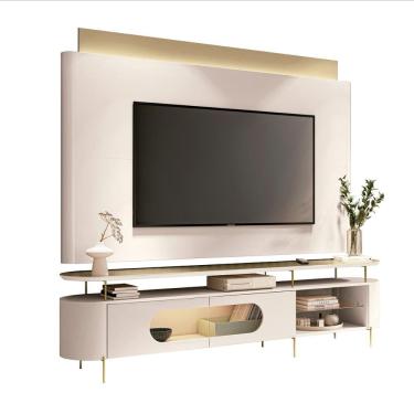 Imagem de Conjunto Bancada Aria e Painel Nobre LED para TV até 85”
