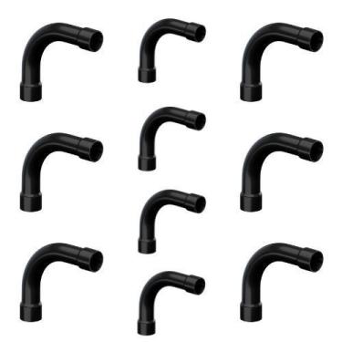 Imagem de Kit10 curva pvc 3/4 - SEMELHANTE