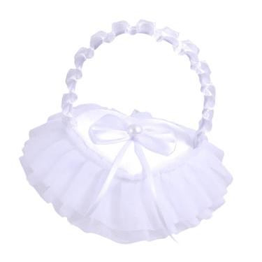 Imagem de KiBcsLic Caixa para Alianças de Casamento, Porta-alianças, Multiuso, Acessórios para Noivas, Cesta de Flores Portátil em Formato de Coração para Festas E Noiva, Style B, Tamanho real