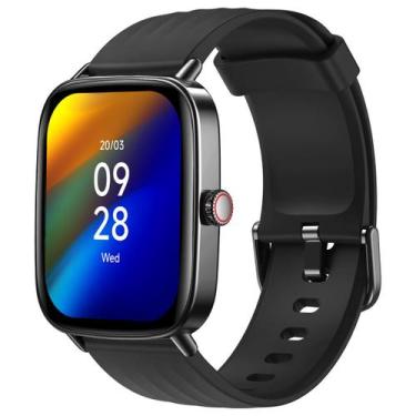 Imagem de Smartwatch Ankoo W002 Preto 1.85  Tela Touch, Coroa Rotativa, Chamadas