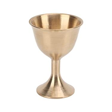 Imagem de Ornamentos de latão Munefe, copo de vinho de latão, bronze que oferecem xícara para uso em quartos, bares, cafeterias ou outros lugares