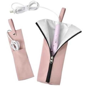 Imagem de Estojo de Viagem para Chapinha - Bolsa Resistente Ao Calor Para Alisador | Organizador De Chapinha À Prova De Poeira E Água Para Autocaravana Cabeleireiros Viagem Salão Banheiro Casa E
