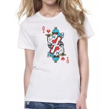 Imagem de Camiseta Baby Look Baralho Rainha Lady Gaga - Alearts, M