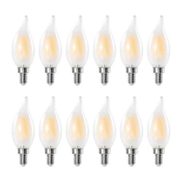 Imagem de Lâmpadas LED Chandelier Decoaui E12 C11 4W (pacote com 12)