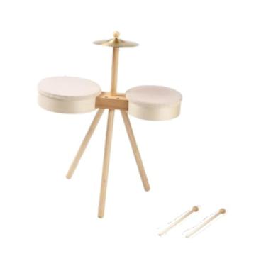 Imagem de MERIGLARE Conjunto de bateria infantil, brinquedo de percussão educacional, presentes de aniversário para crianças, instrumentos musicais infantis, brinquedos, Sem Pedal Drum