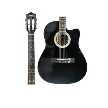 Imagem de MXT Violão Cutway Acústico, 39 Polegadas, 6 Cordas de Aço, Preto, com Tensor Ajustável