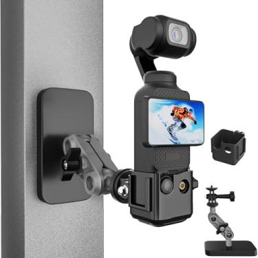 Imagem de Mippko Suporte magnético para DJI Osmo Pocket 3.360° Braço mágico ajustável com adaptador de expansão, rosca de 1/10.2 cm-20 compatível com DJI Osmo /Insta360 /Gopro Hero/SJCAM/Mevo Start Action