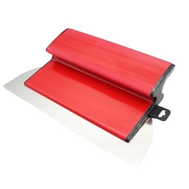 Imagem de Espátula 25cm para Cantos Estreitos, Lâmina Inoxidável 0.5mm, Cabo Ergonômico ABS, Ideal para Acabamento em Drywall e Massa Corrida