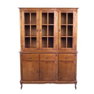 Imagem de Arca Oratório De Madeira Com Cruzetas Florença 6 Portas E 3 Gavetas - Imbuia Glazer