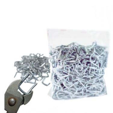 Imagem de Grampo U galvanizado 1Kg  para Concertina e Tapeçaria para Estofador e Instalador de Cerca