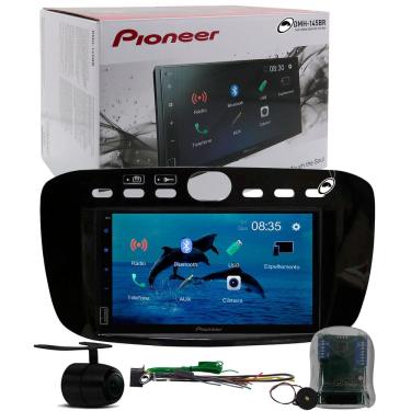 Imagem de Multimídia Pioneer DMH-145BR Punto 2012 à 2016 Linea 2015 à 2017 Interface Comando Volante + Câmera Ré