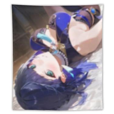 Imagem de LIEGBMEU Sexy Bikini Hot Anime Girl Tapeçaria 127.0 cmx152.4 cm Interior Exterior Wall Quilt Art Decoração de Tapeçaria Caprichosa, AF246