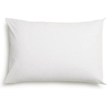 Imagem de Fronha Avulsa Branca Lisa Envelope Malha Travesseiro 70X50Cm