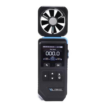 Imagem de Asixxsix Anemômetro digital com ventilador, Velocidade do portátil e medidor de temperatura com tela de exibição a cor de 2 polegadas, 5 unidades, Auto Power Off
