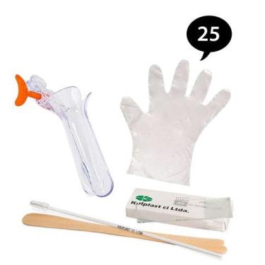 Imagem de Kit Papanicolau Descartável Tamanho Médio (VAGISPEC) - 25 Unidades