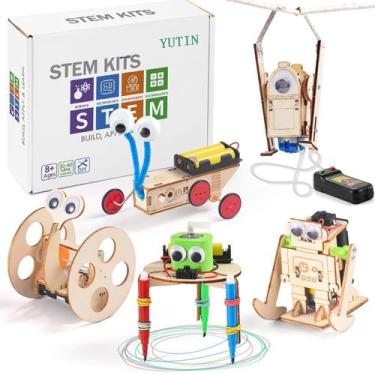 Imagem de Kits STEM Yutin Robot Building Crafts para crianças de 8 a 12 anos